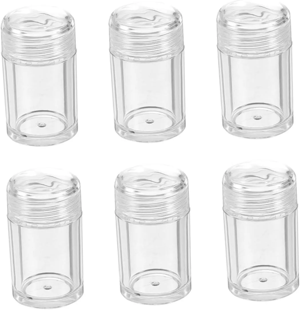 Travel-friendly 6pcs Mini Bottles for Loose Powder Foundation Eye Shadow