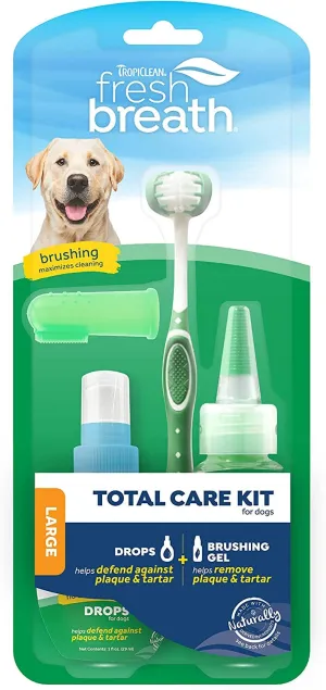 Tropiclean Fresh Breath Large Dog Total Care Kit - 2 Oz