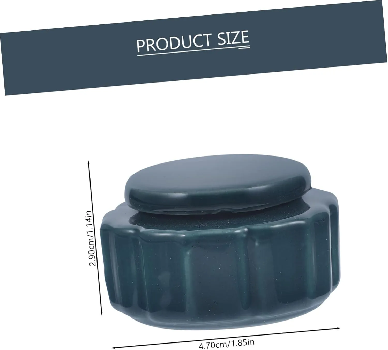 Vaguelly Retro Ceramic Multi Purpose Cosmetics Jar Lipstick Pot Elegant Loose Powder Container Chic Porcelain Storage for Tea and Makeup