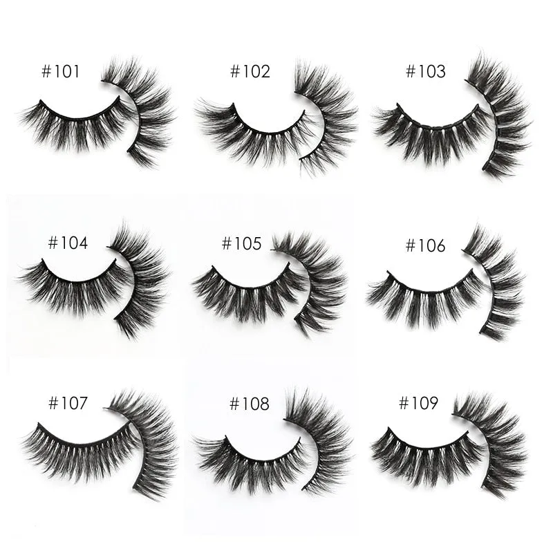 VenusFox Eyelash Wholesale 5/10/20/50/100 Pairs 3D Mink Lashes Natural False Eye Lashes Wholesale Mink Eyelashes Makeup Fake Lashes