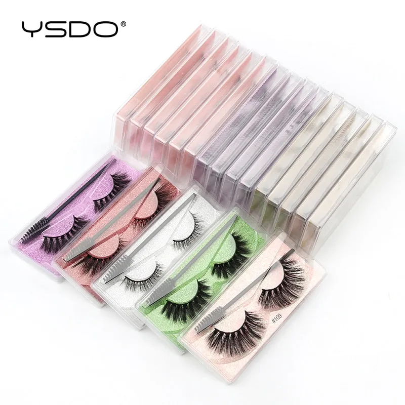 VenusFox Eyelash Wholesale 5/10/20/50/100 Pairs 3D Mink Lashes Natural False Eye Lashes Wholesale Mink Eyelashes Makeup Fake Lashes