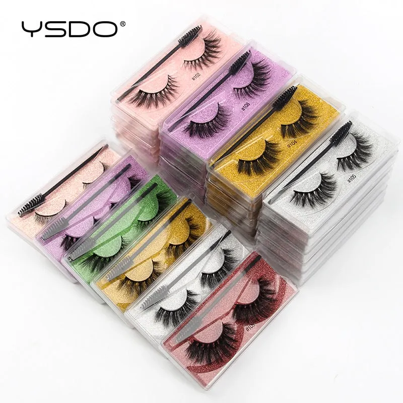 VenusFox Eyelash Wholesale 5/10/20/50/100 Pairs 3D Mink Lashes Natural False Eye Lashes Wholesale Mink Eyelashes Makeup Fake Lashes