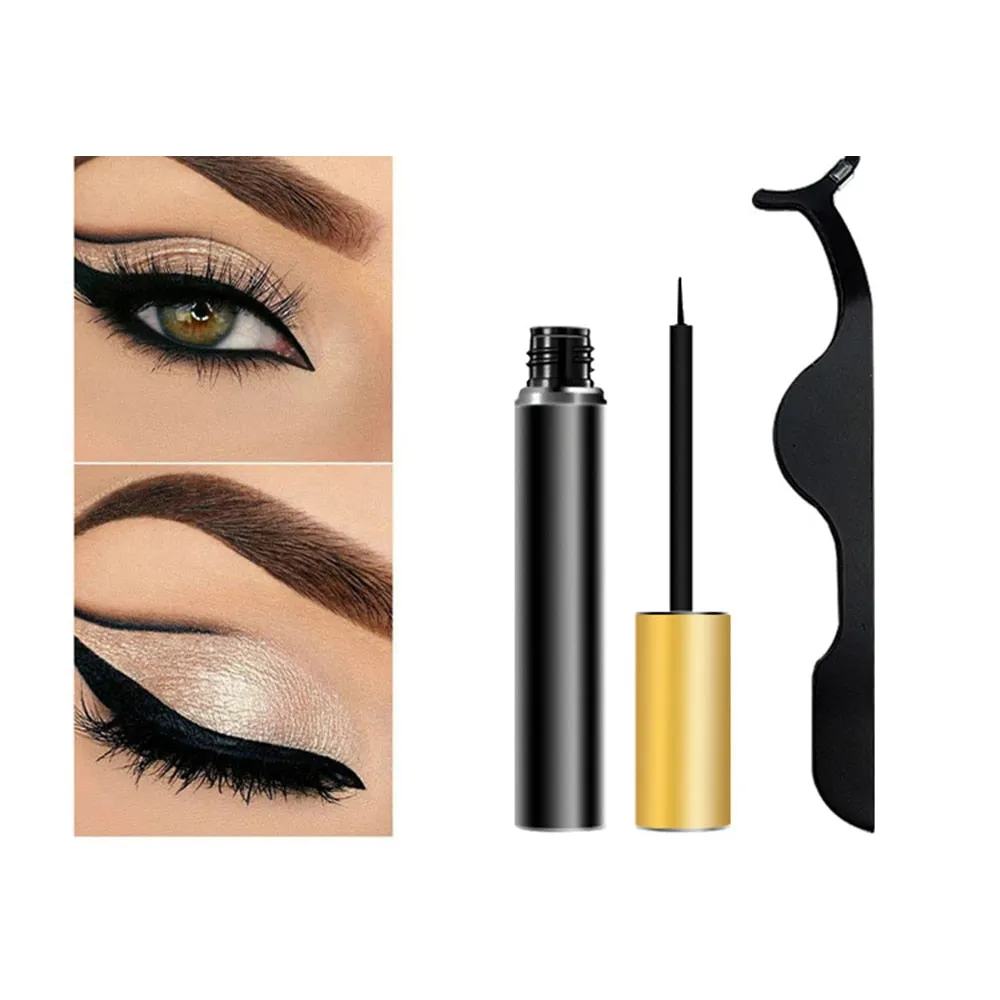 VenusFox Free Shipping Magnet Eyelashes Natural Set Glue-Free Magnetic 1 Liquid 5 Pairs Handmade Stereo Eyelashes Factory Direct Sales