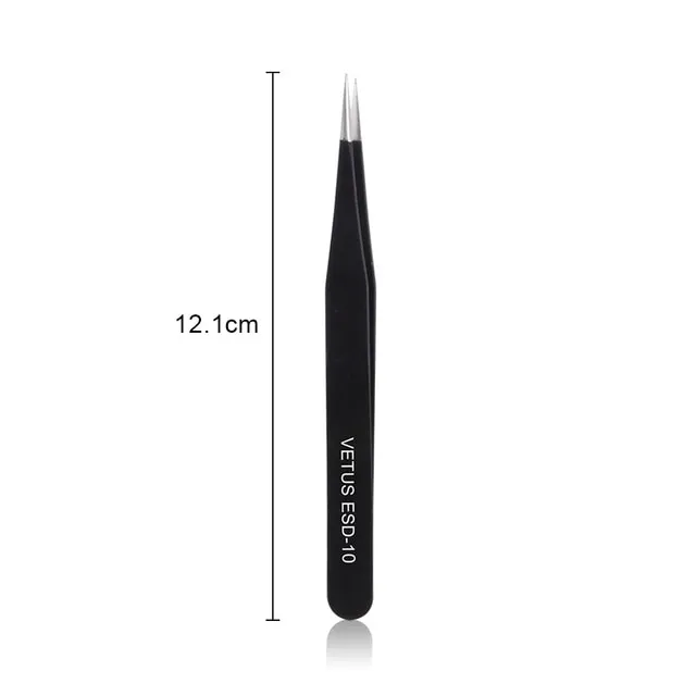 VETUS Eyelash Extension Stainless Steel Tweezers