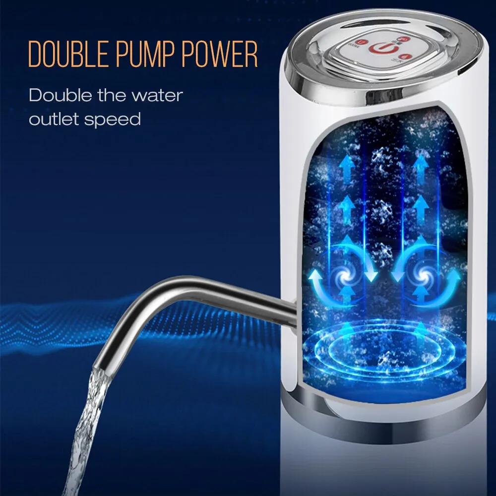 Wireless Water Bottle Pump Dispenser  USB Charge