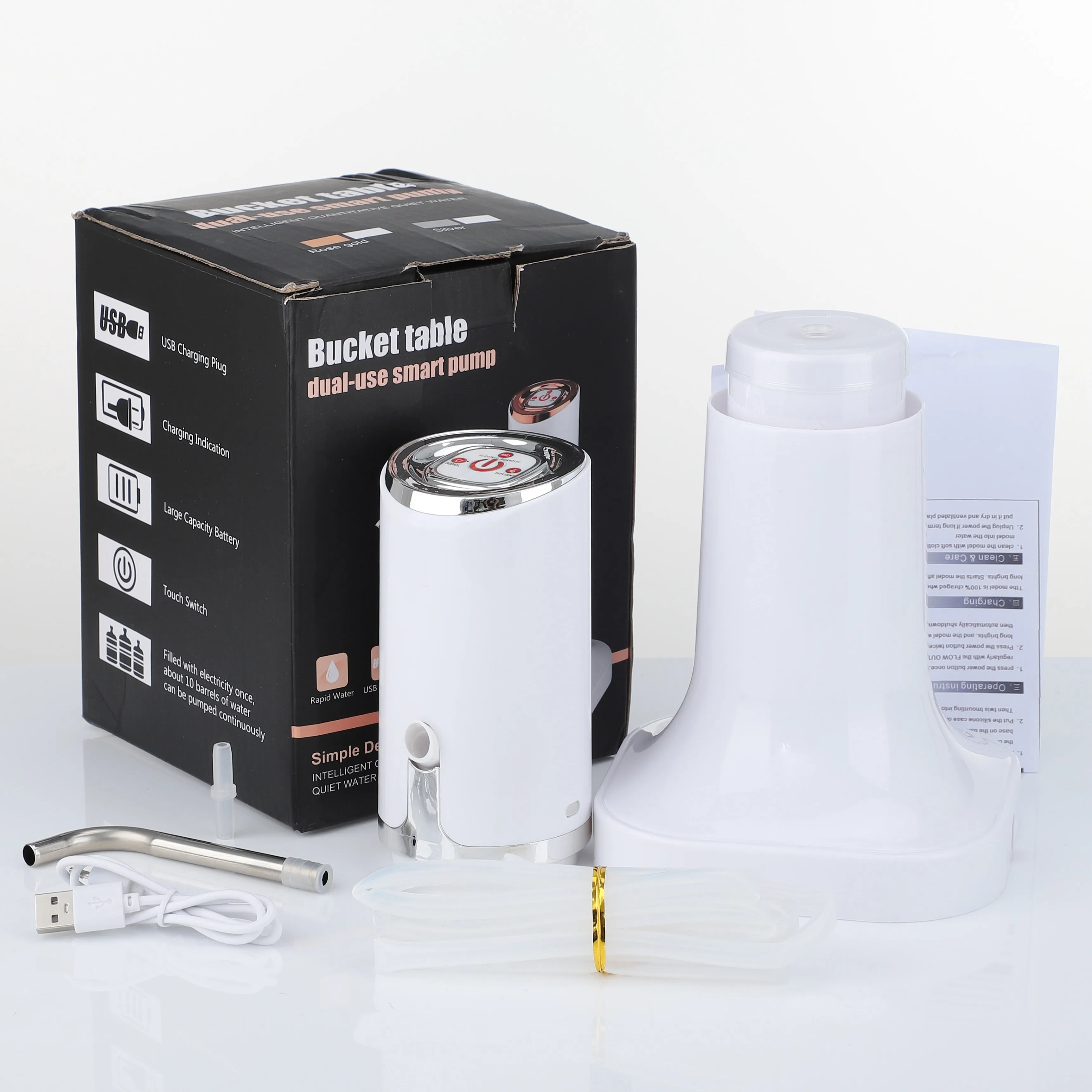 Wireless Water Bottle Pump Dispenser  USB Charge
