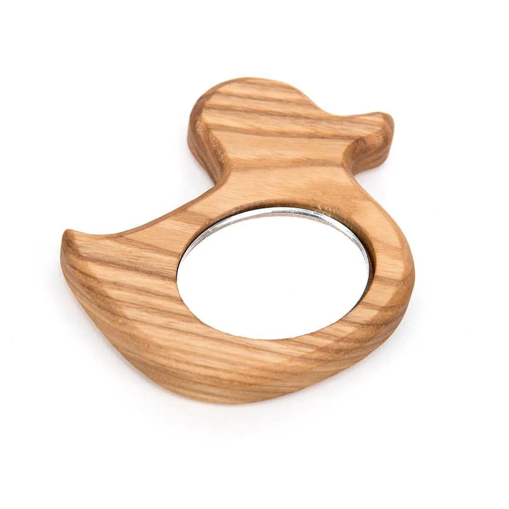 Wooden Hand Held Baby Mirrors 5pk