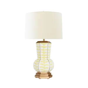 Worlds Away Catalina Lamp in Yellow Trail