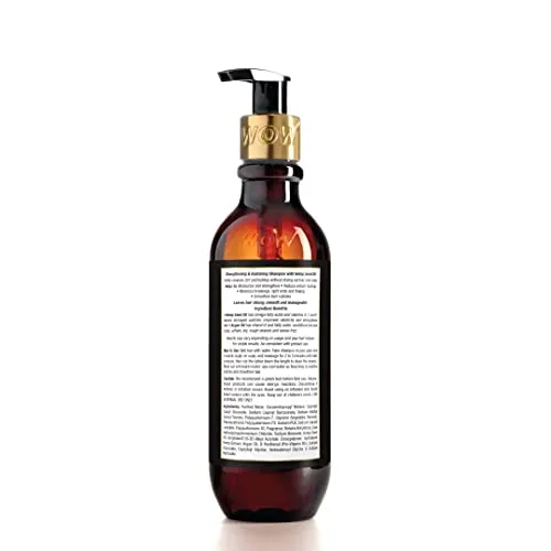 WOW Skin Science Hemp Shampoo for Strengthening and Restoring Hair - For Stressed Scalp & Dry Hair - 250ml