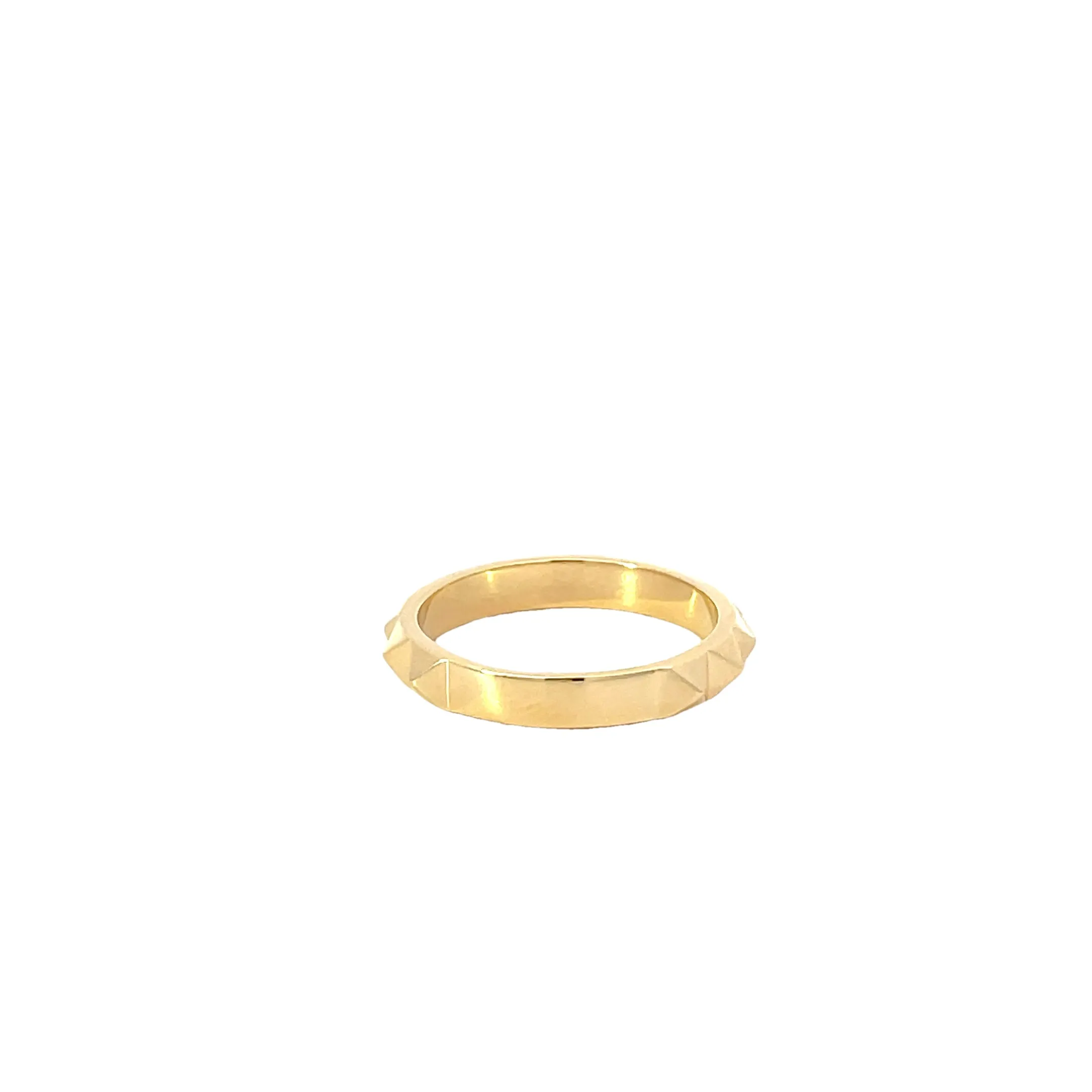 Yellow Modern Electrum Diamond Band