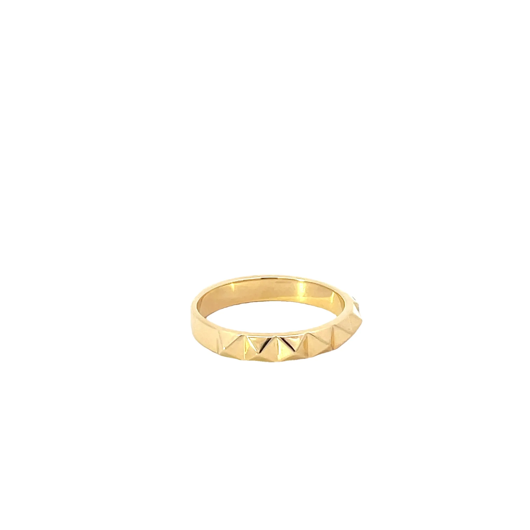 Yellow Modern Electrum Diamond Band