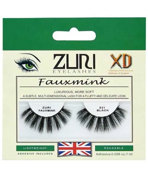 Zuri Eyelashes Zuri Fauxmink Eyelashes 831 Black