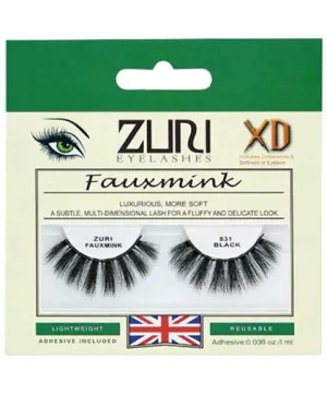 Zuri Eyelashes Zuri Fauxmink Eyelashes 831 Black